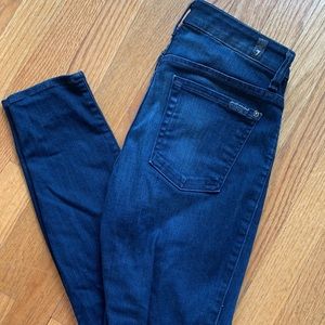 7FAM High Rise Skinny Jeans